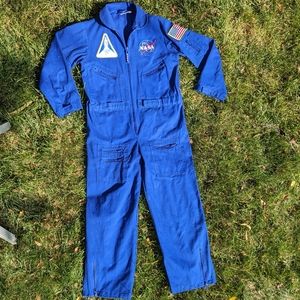 Kids NASA jumpsuit spacesuit 8 10 costume Halloween